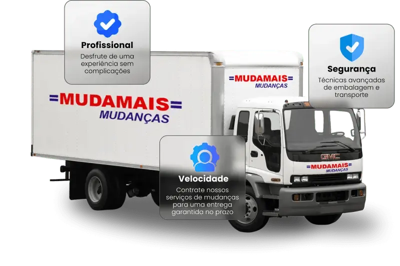 Caminhão de mudança da MudaMais de Brasília-DF